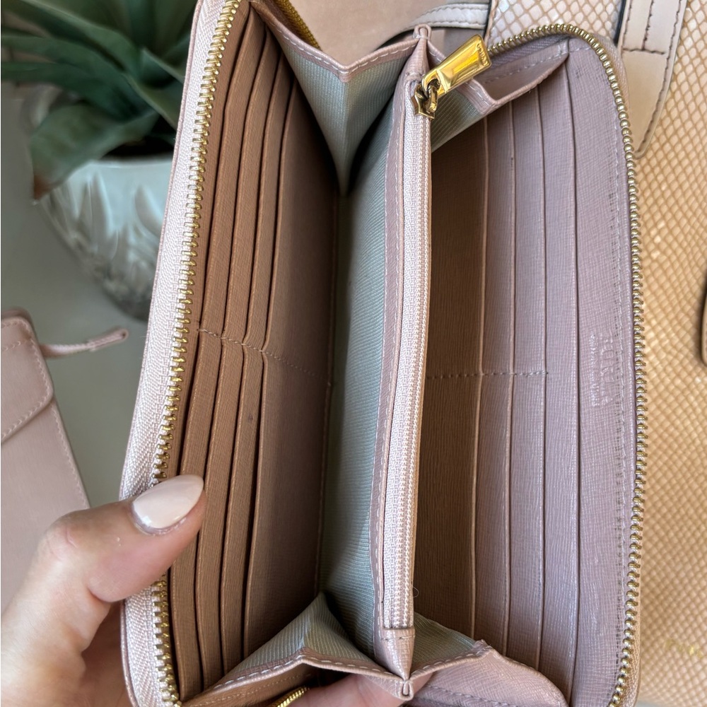 Like new Furla Blush Pink Long Ziparound Wallet - Picture 9 of 12